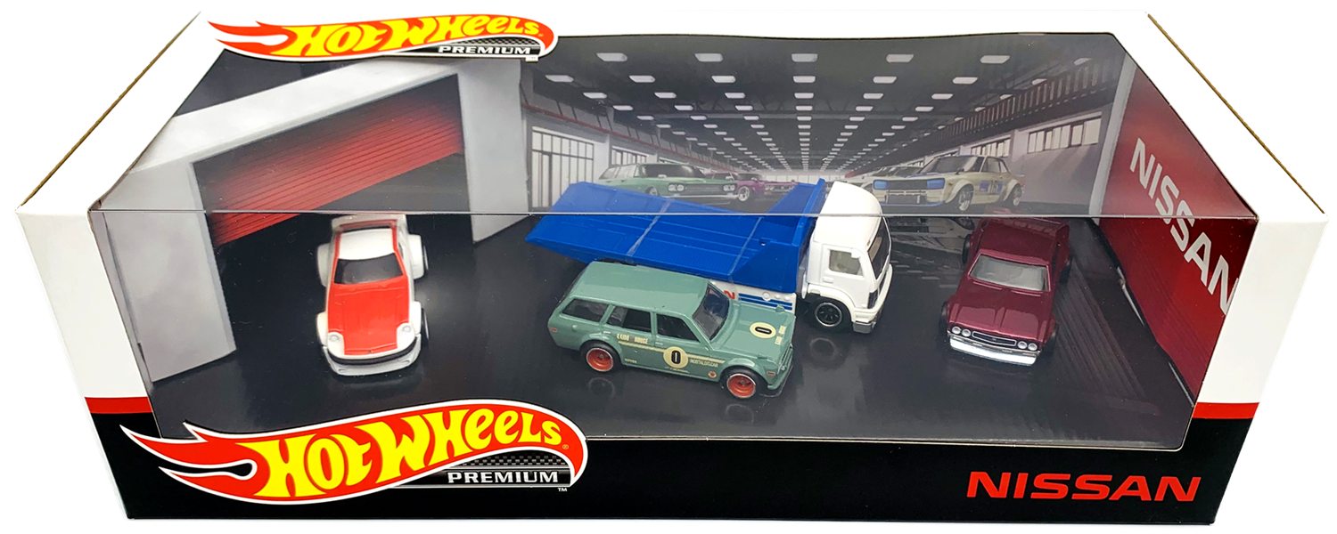 hot wheels premium nissan garage